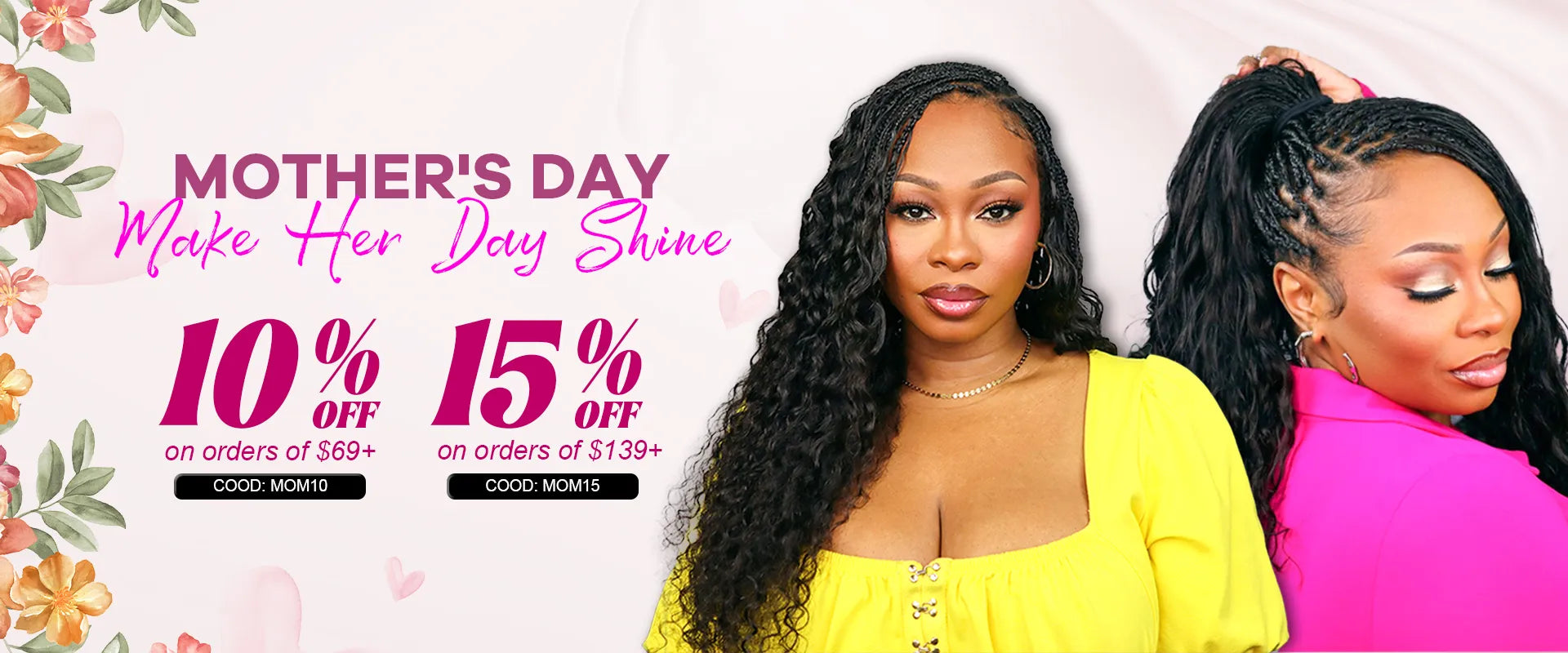 Ywigs Human Braiding Hair Mother's Day Sale