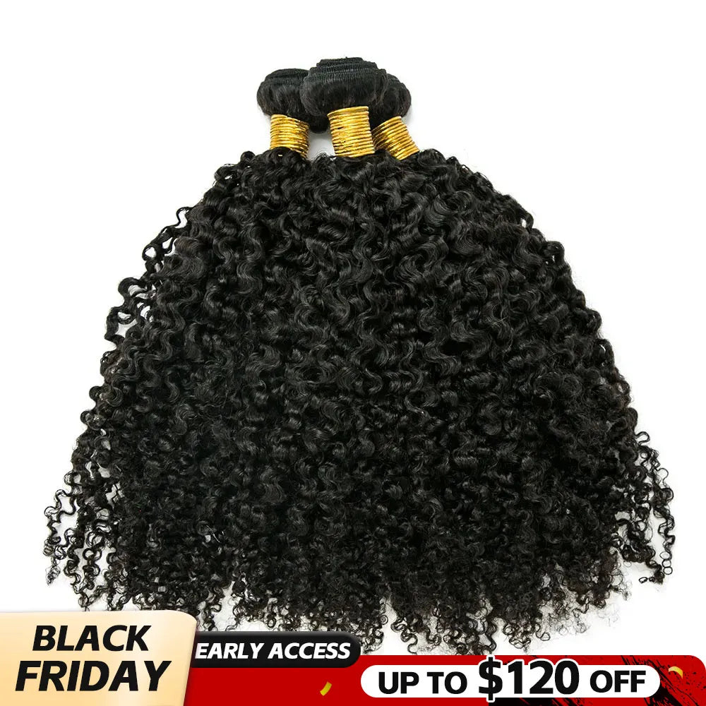 multi-textured kinky curly weft bundles black friday sale