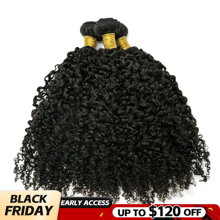 multi-textured kinky curly weft bundles black friday sale
