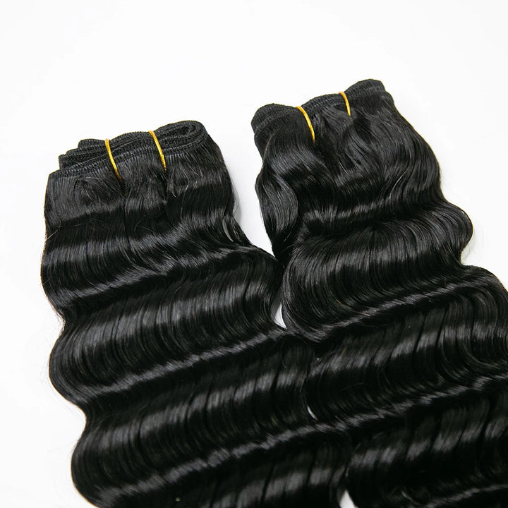 loose deep wave weave bundles for voluminous look