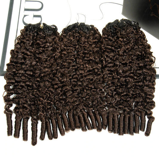 ombre burmese curly human crochet hair