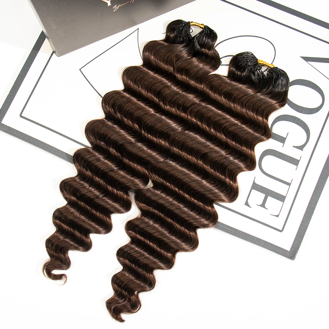 ombre loose deep wave feather crochet hair