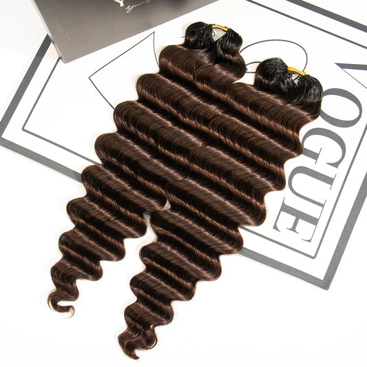 ombre loose deep wave feather crochet hair