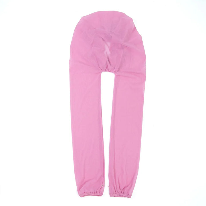 Pink Long Bonnet For Sleeping Protect Your Hair