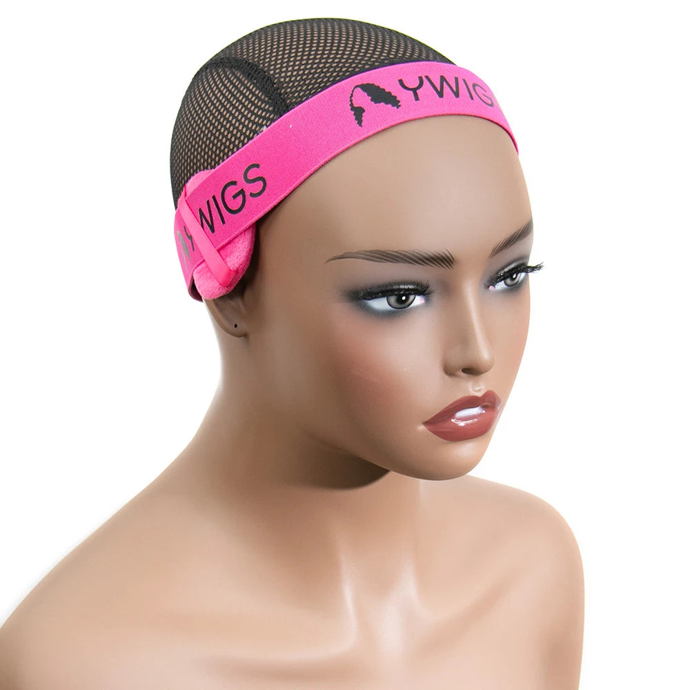 pink wig band with ear protector