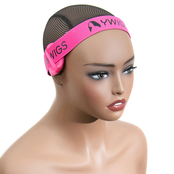 pink wig band with ear protector