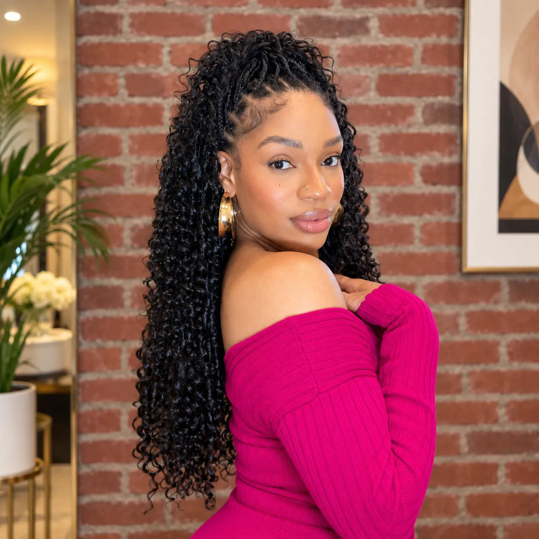 crochet braids with elastic band
