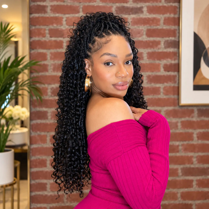 crochet braids with elastic band