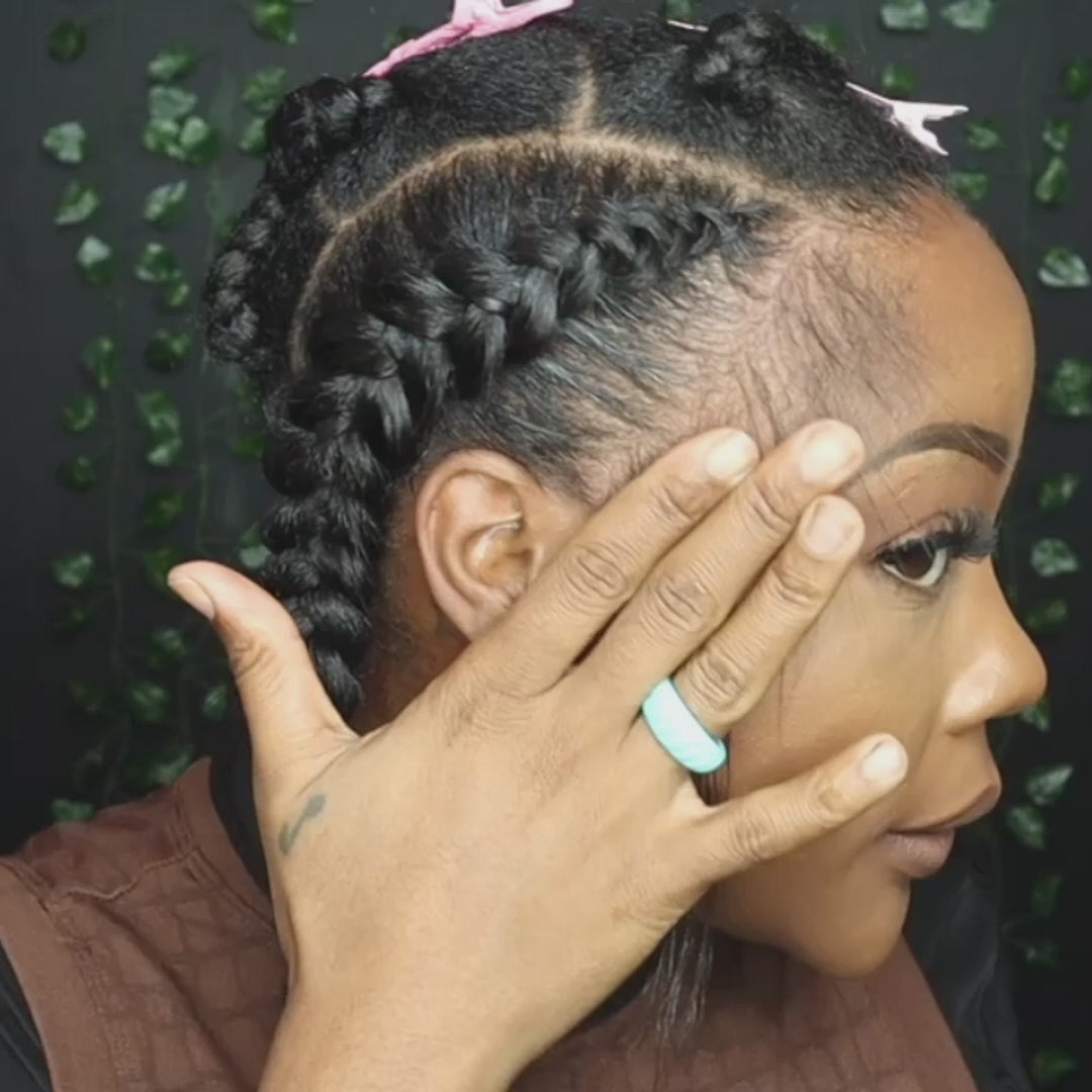 Extensiones de cabello a granel húmedas y onduladas para trenzar