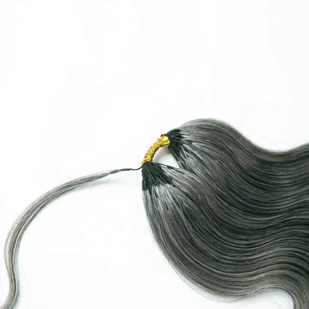 salt pepper body wave crochet human hair