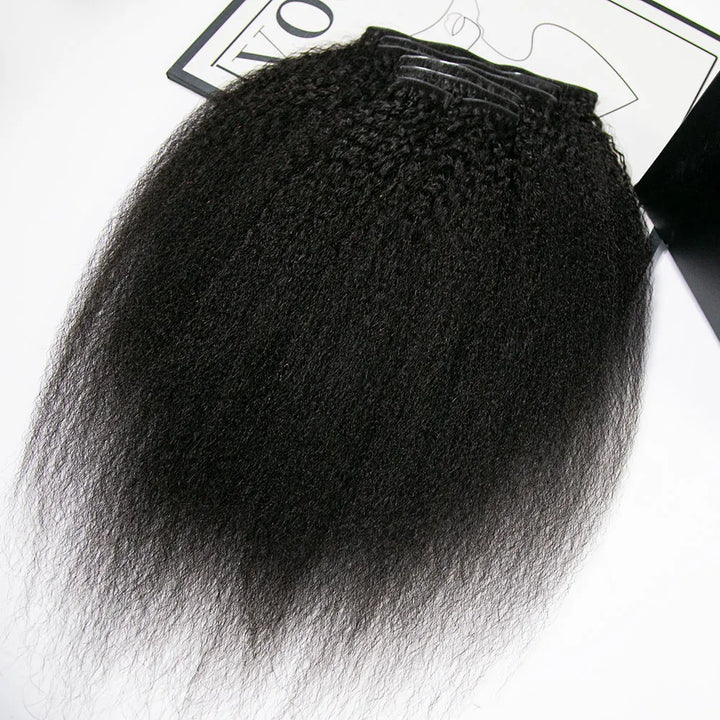 Seamless Clip In Extensions Kinky Straight