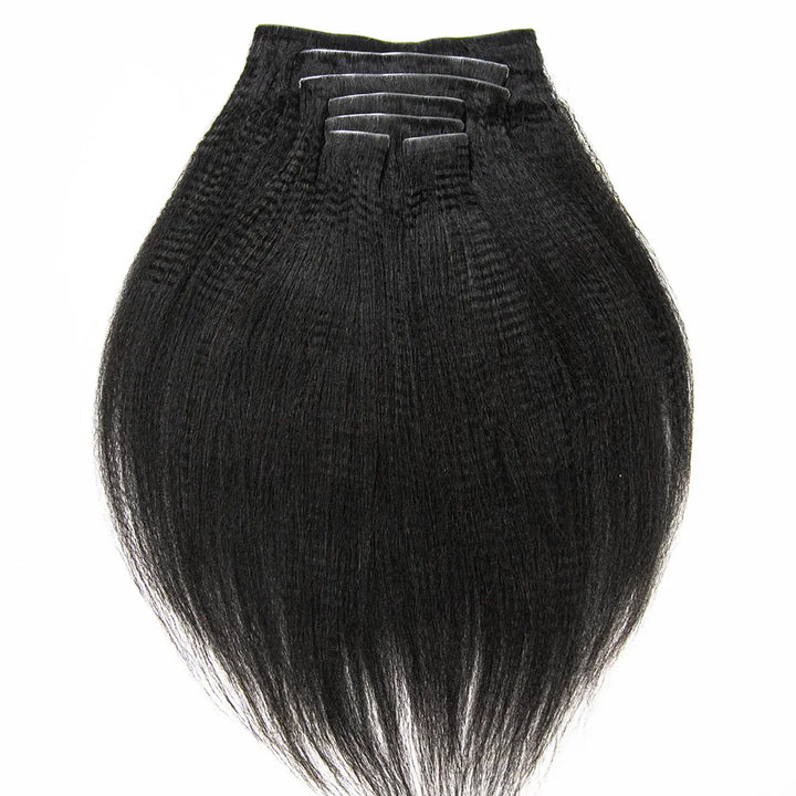 Seamless Clip In Hair Extensions Yaki Straight