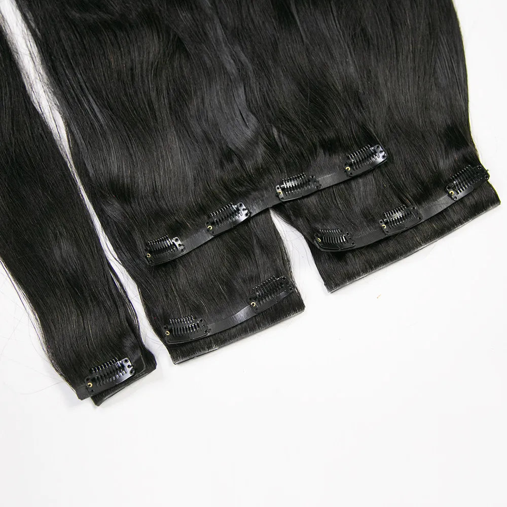 Silky Straight Clip In Extensions