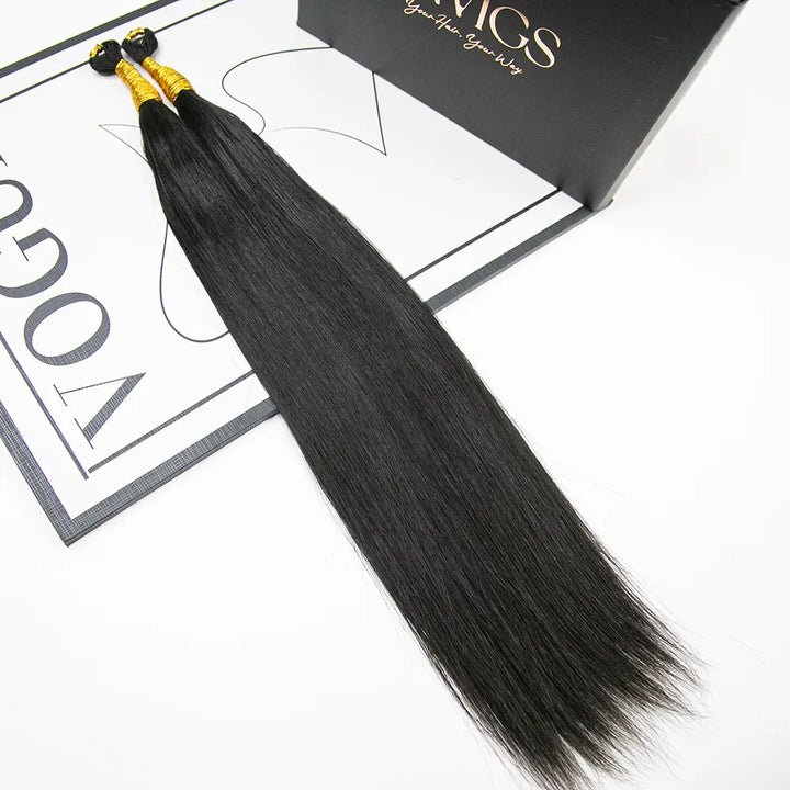 silky straight feather crochet human hair