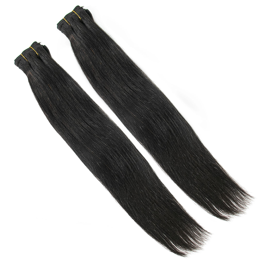 silky straight human hair bundles