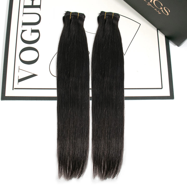 silky straight human hair weft bundles