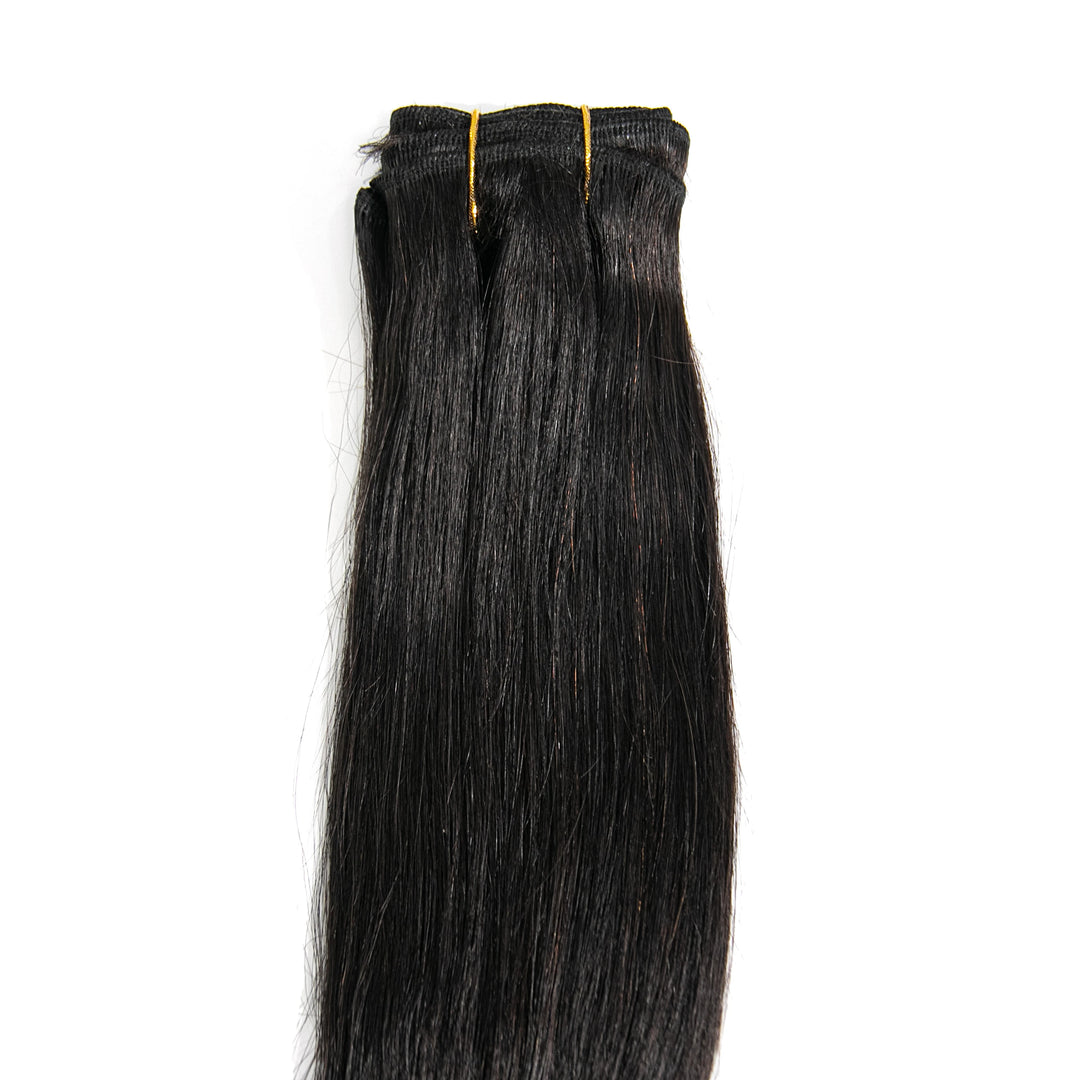 silky straight weft bundles