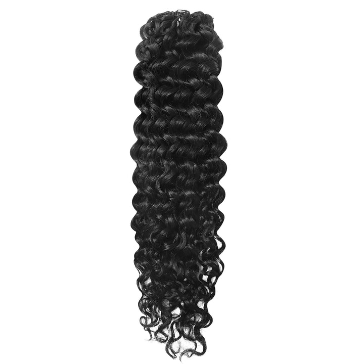Ywigs Spanish Curl Human Crochet Hair one bundle showing full curly texture