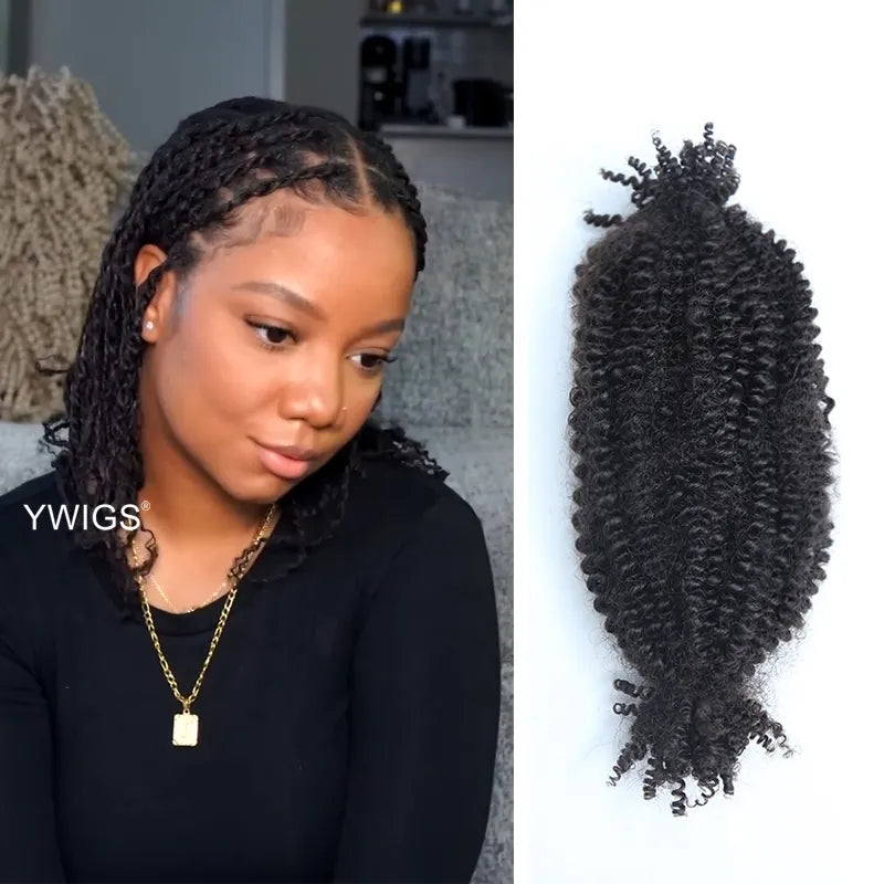Human Hair Spring Twist Hair Extensions – Ywigs