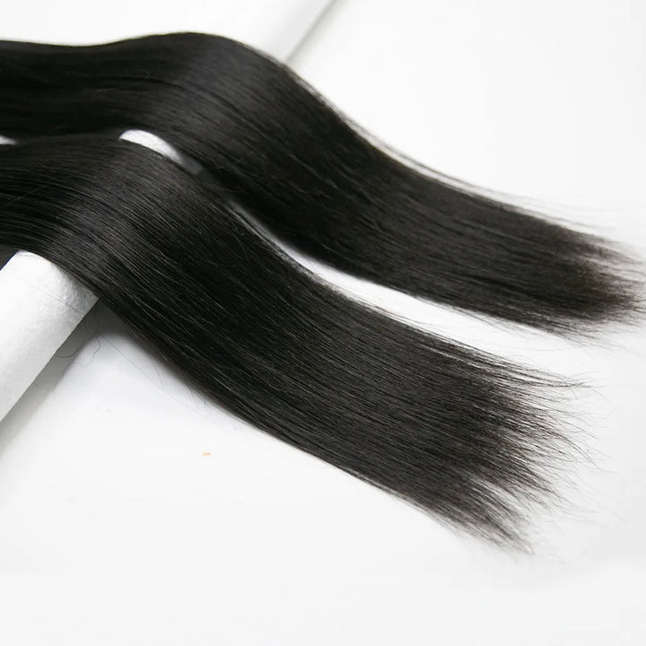 straight feather crochet human hair