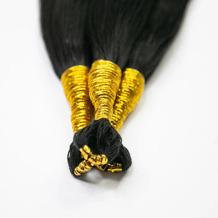 straight feather human crochet hair