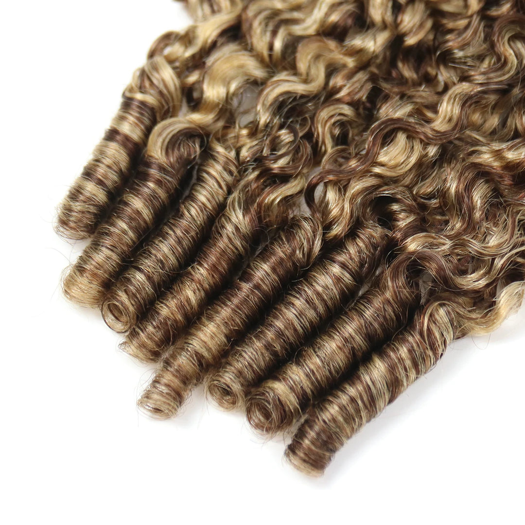 water curly feather crochet hair 