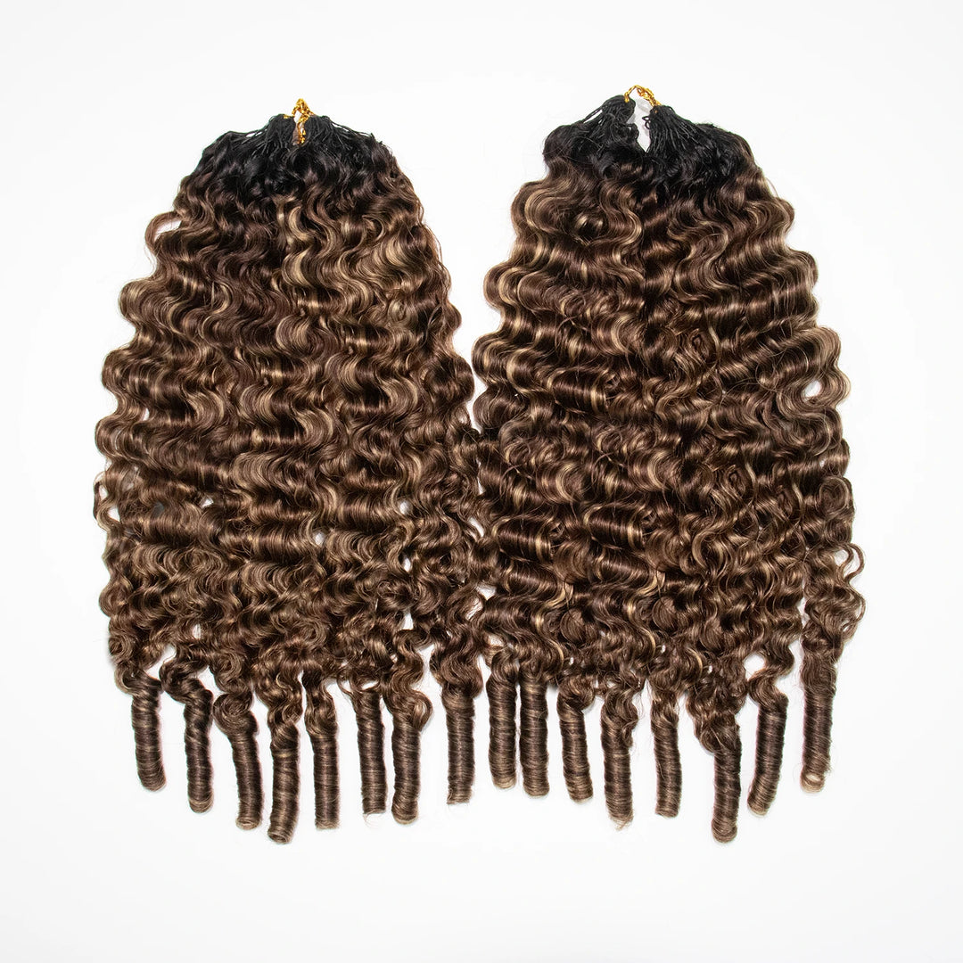 #T1B/4 /613 Mix Blend Burmese Curly Human Crochet Hair