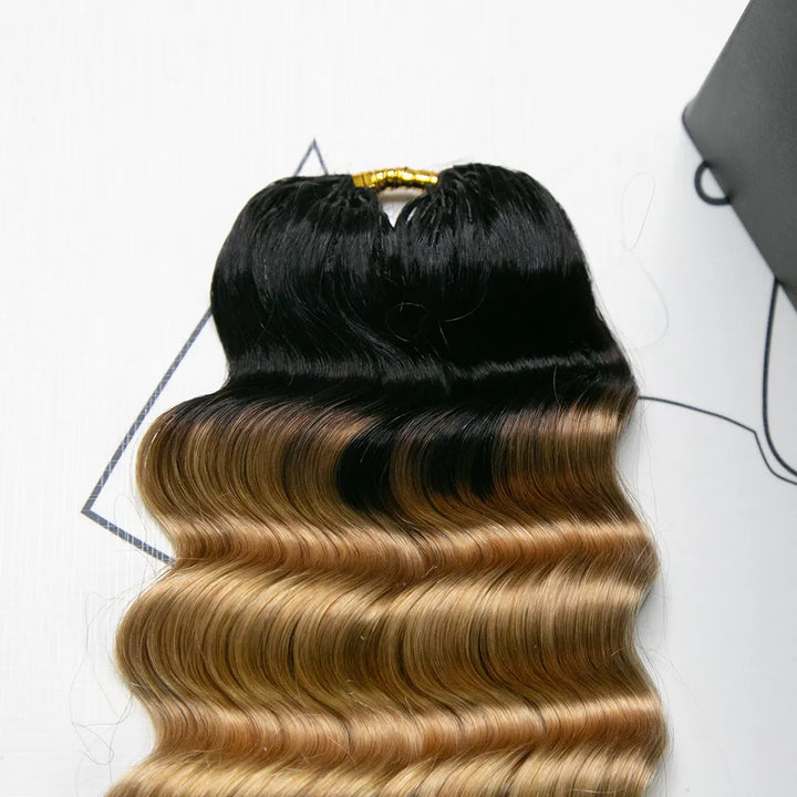T1B/27 ombre color deep wave crochet hair