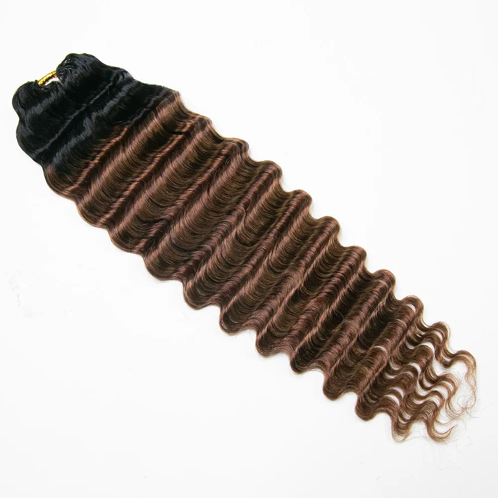 T1B/30 ombre color deep wave crochet hair