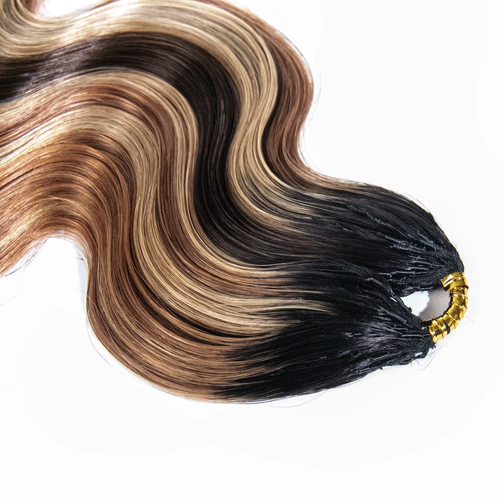 T1B/4/27/30 feather crochet human hair body wave for vacation