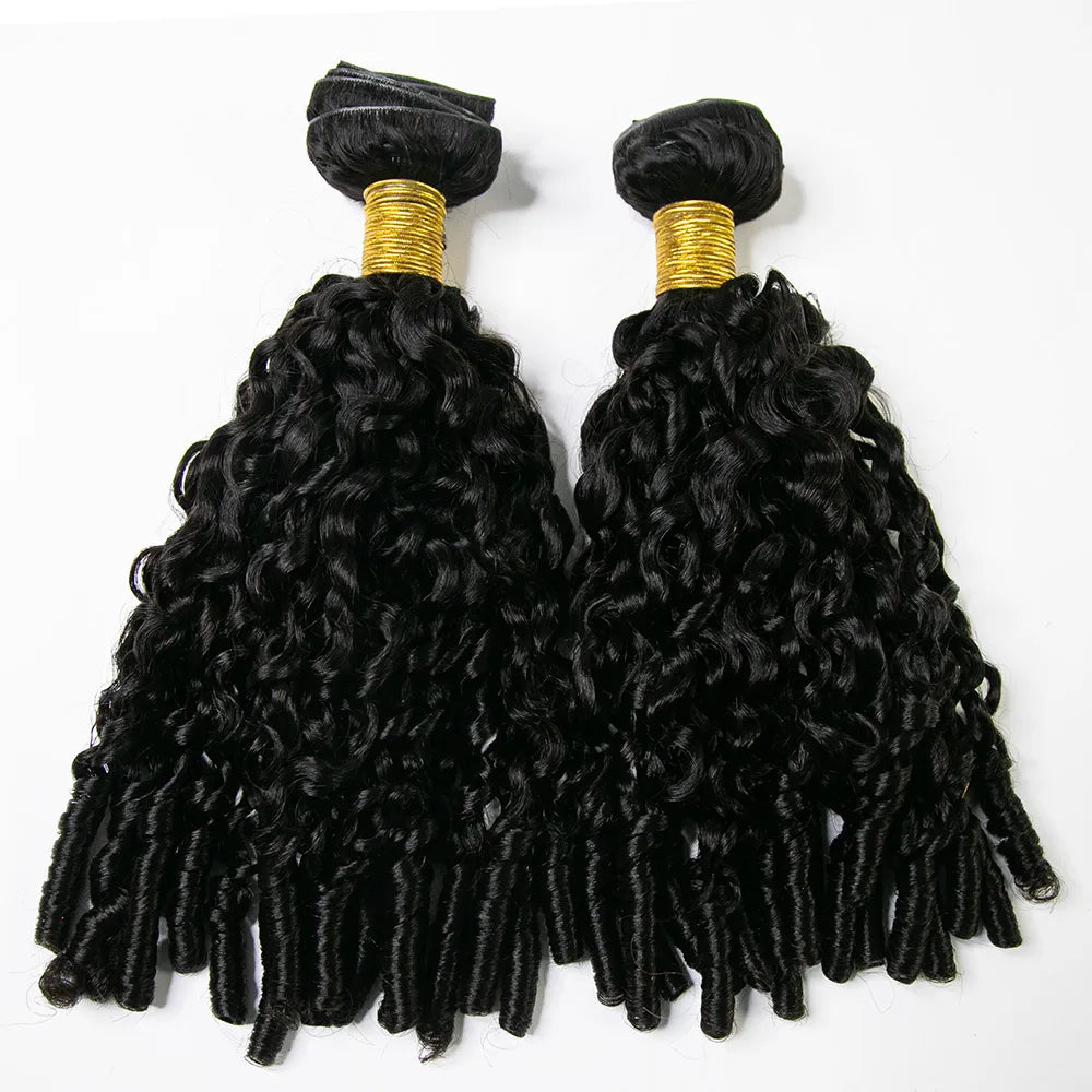 Water Curly Clip In Hair Extensions Invisible Edge