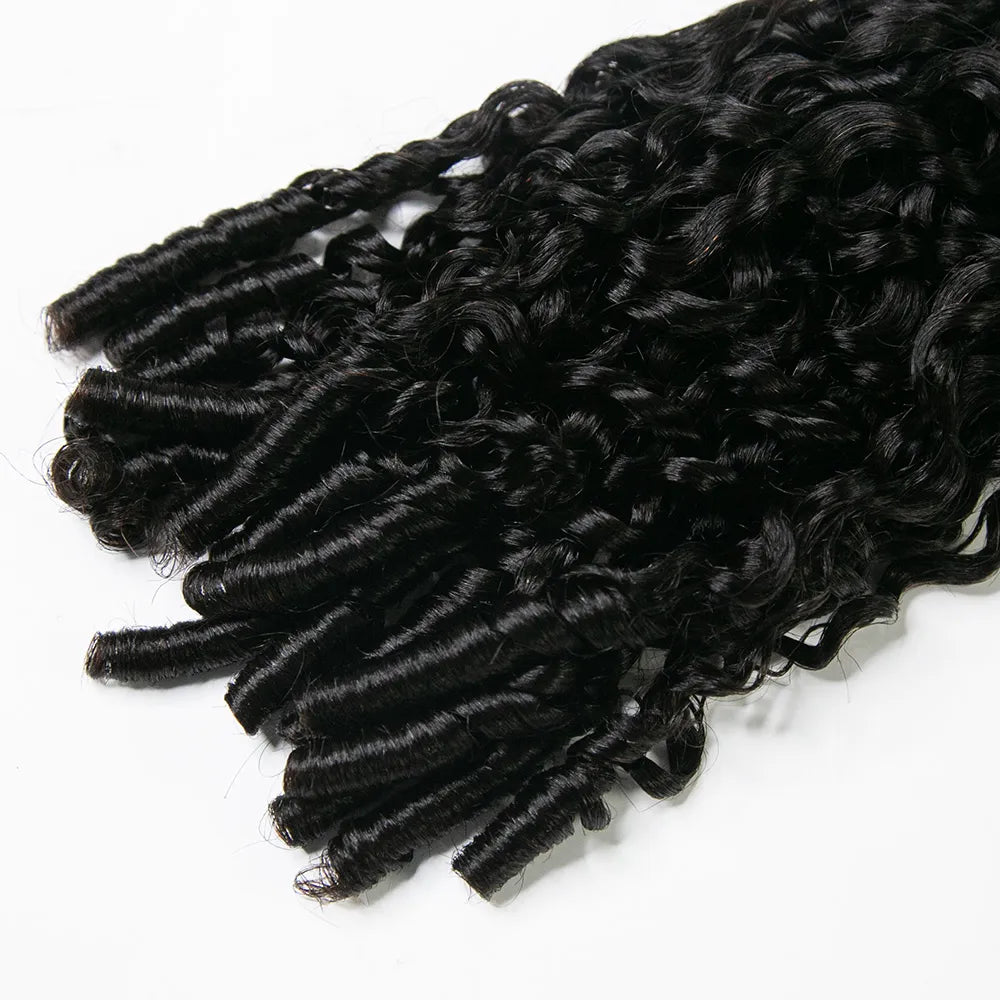 Water Curly Invisible Clip In Hair Extensions