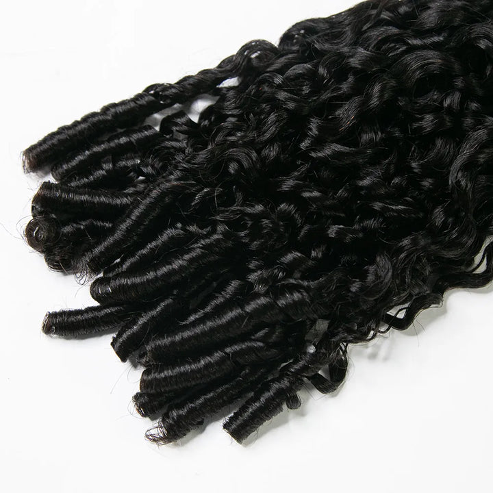 Water Curly Invisible Clip In Hair Extensions