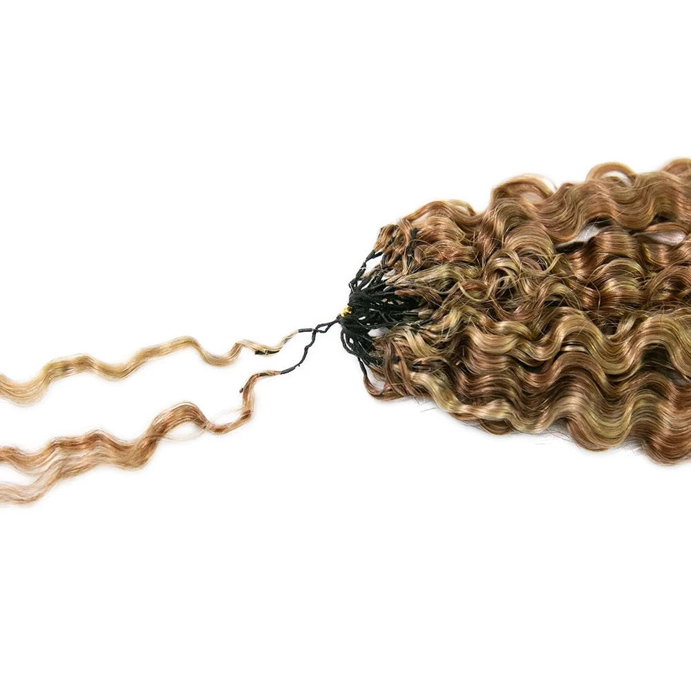 #27/30 Mix Color Blend Water Deep Wave Feather Crochet Hair