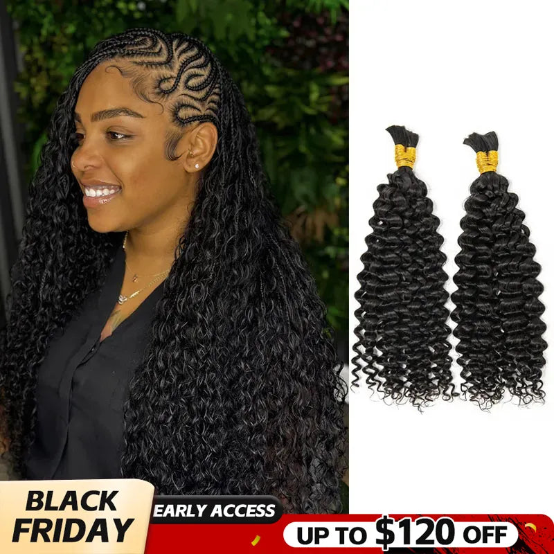 water wave double drawn hair for black friday sale