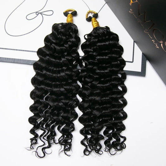 water wave feather crochet human hair for women