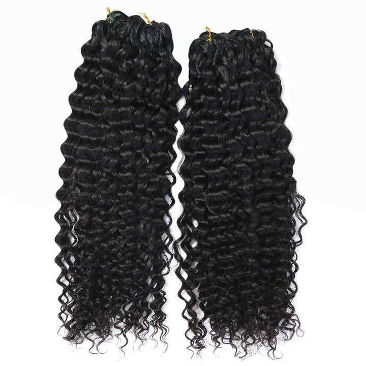 Ywigs Human Crochet Hair Water Wave for Miracle Knots front view
