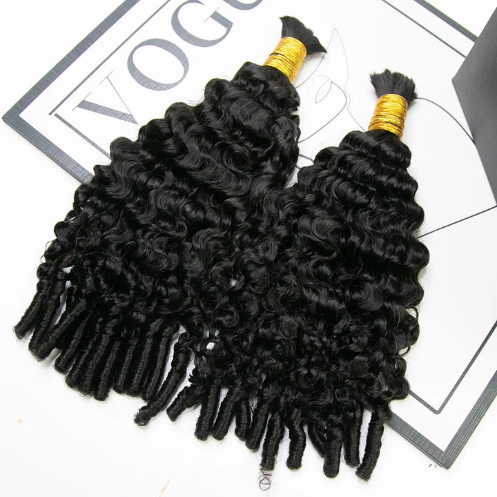 water curly bulk braiding hair