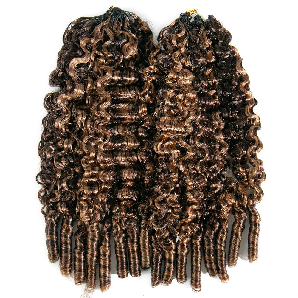 4/30 mix blend water curly human crochet hair for braids styles