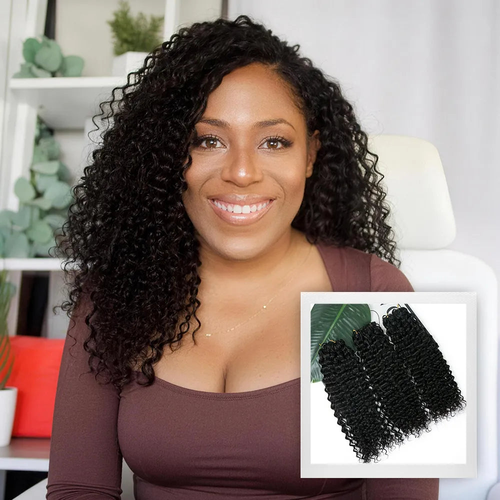 water wave crochet human hair for miracle knots