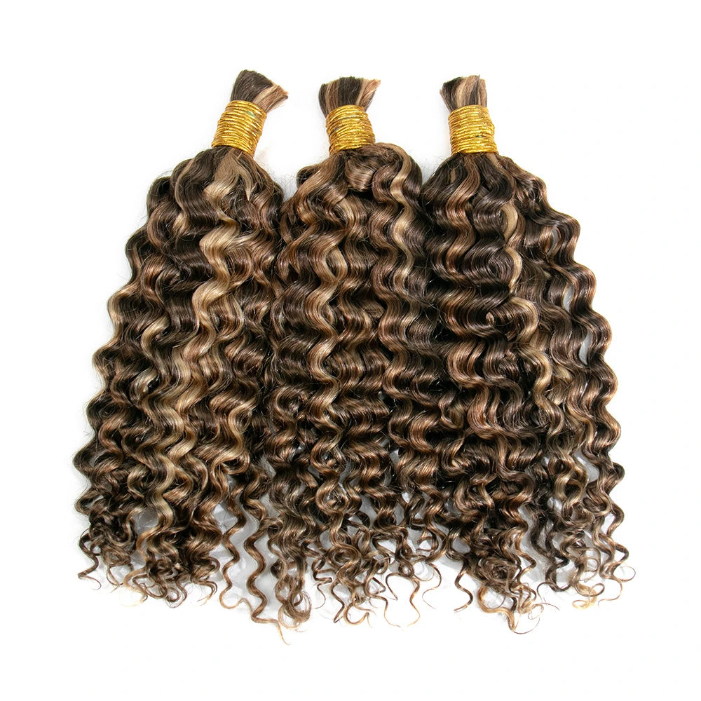 water wave human braiding hair mix blend color