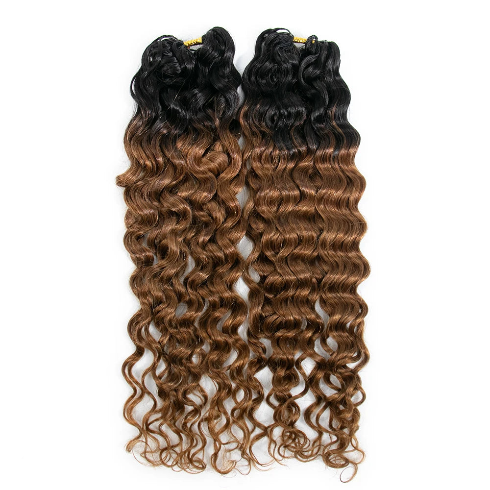 water wave human crochet hair T1B/30 color