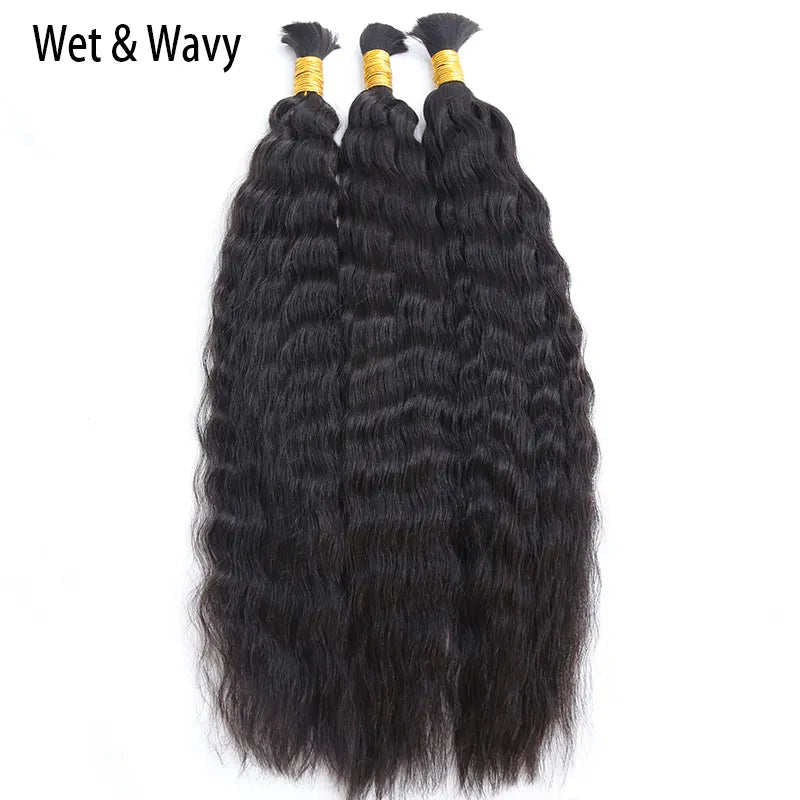 Venta al por mayor - Cabello trenzado a granel de cabello birmano de doble estiramiento (precio por 1 paquete)