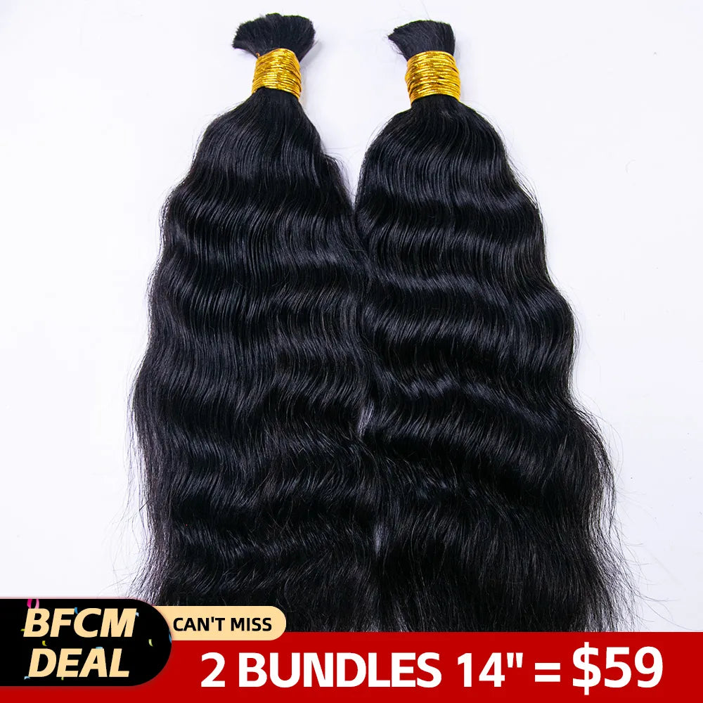 wet wavy bulk hair for sale