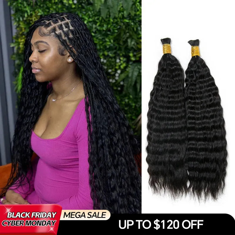 wet wavy double drawn bulk hair cyber monday sale