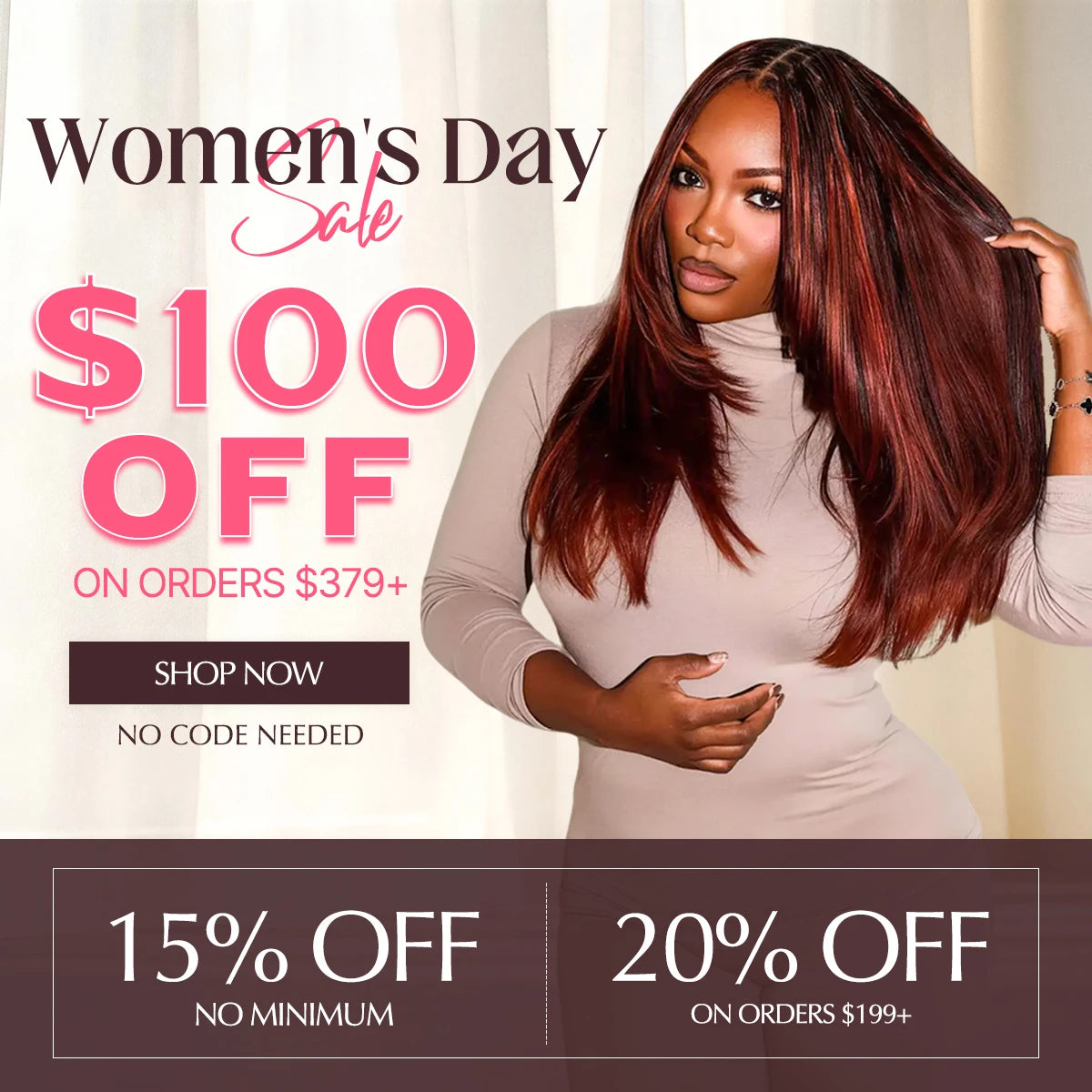 Happy Women’s Day! Enjoy Our Special Sale