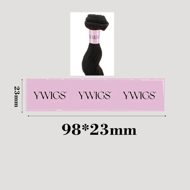 Personalized Hair Bundle Tags and Wrap Labels