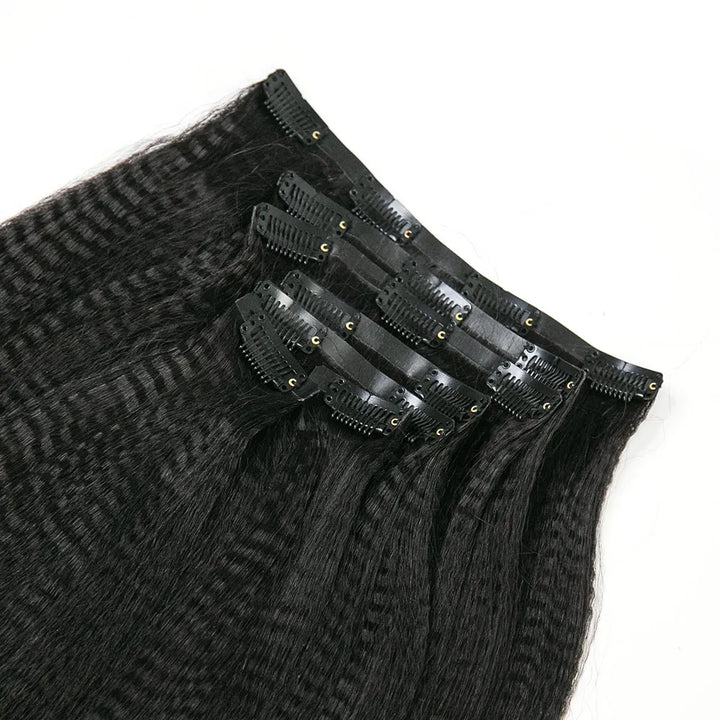 Yaki Straight Invisible Seamless Clip In Extensions