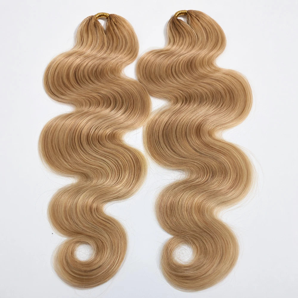 ywigs 27/613 body wave human crochet hair
