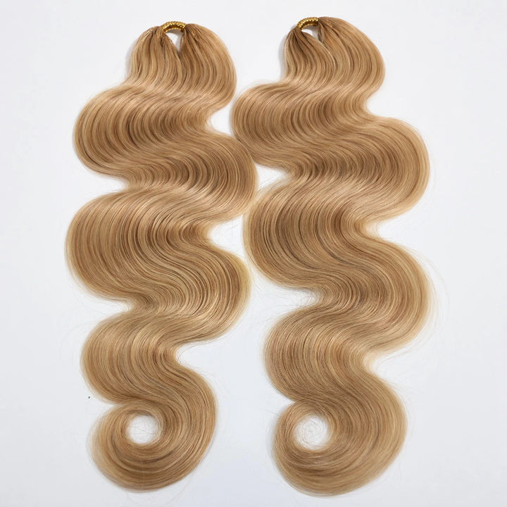 ywigs 27/613 body wave human crochet hair
